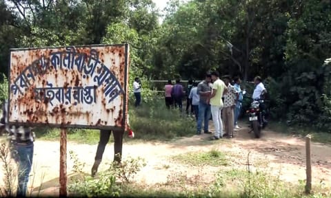 Crime spot where an MBBS student was allegedly gangraped (ANI)