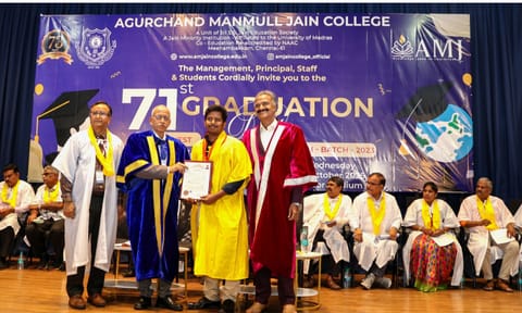 DT Campus: AM Jain College Graduation Day held