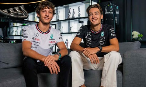 Kimi Antonelli and George Russell&nbsp;&nbsp;