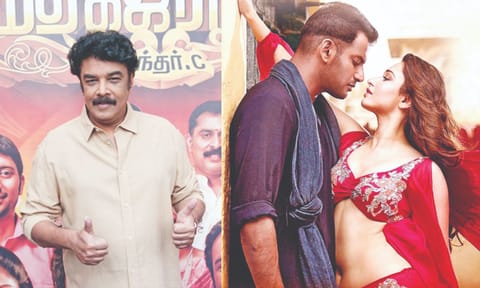 Director Sundar C; Action movie poster