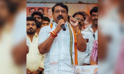 BJP state president Nainar Nagenthran&nbsp;