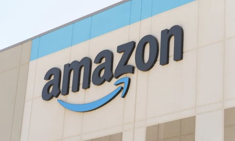 The Amazon logo is seen on the exterior wall of the Amazon OXR1 fulfillment center in Oxnard, Calif., on Wednesday, Aug. 21, 2024 (Photo: AP)&nbsp;