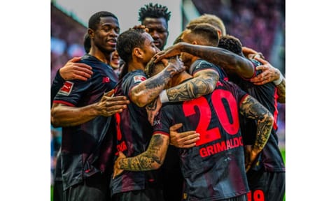 Players of Bayer Leverkusen (Photo: IANS)