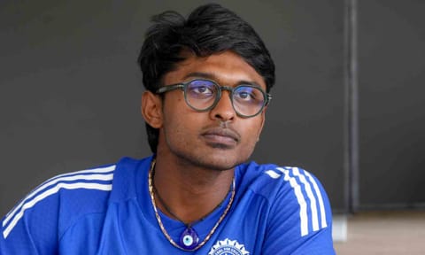 India As Sai Sudharsan addresses a press conference ahead of the first unofficial four-day Test cricket match between India A and South Africa A, at BCCI Centre of Excellence, in Bengaluru, Karnataka, Wednesday, Oct. 29, 2025 (PTI)&nbsp;