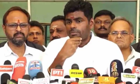 BJP former state unit chief K Annamalai&nbsp;&nbsp;