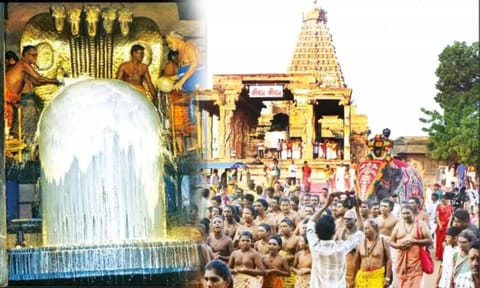 On this auspicious occasion special poojas were done in the Tanjore Big temple (Thanjavur Periya Kovil)