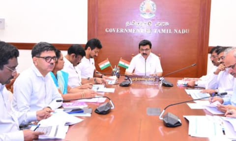 Chief Minister MK Stalin reviewed the progress of various schemes announced in the state assembly&nbsp;