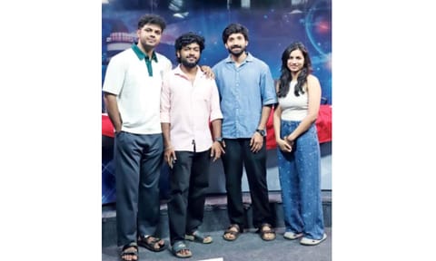 (L to R) Sarang Thiagu, Harshath Khan, Kishen Das and Sandhya Winfred.(Photo: Hemanathan M)