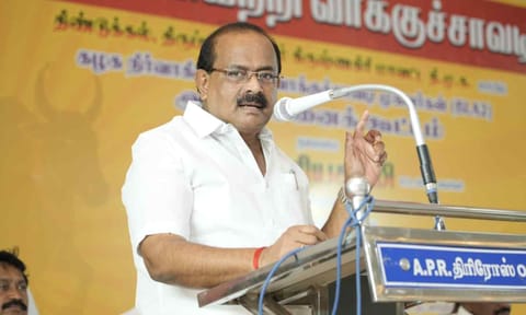 Food and Civil Supplies Minister R Sakkarapani&nbsp;