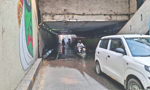 Foul odour due to sewage permeates the air in the subway