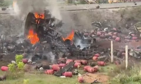 Visual from the Accident (Thanthi Tv)