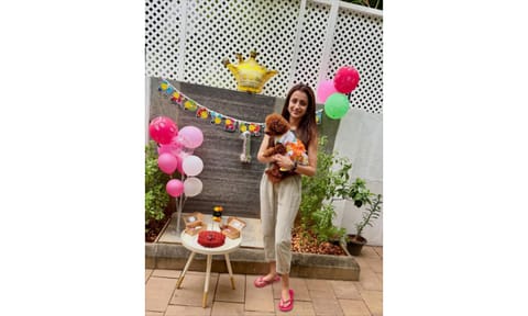 Trisha with her dog Izzy (IANS)&nbsp;