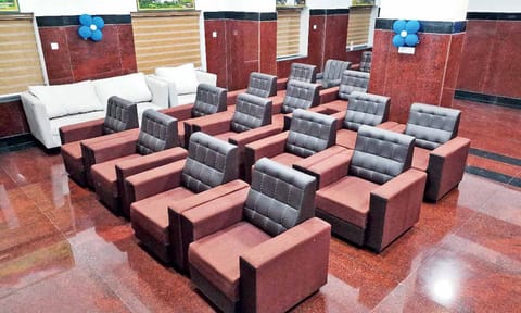 Renovated waiting hall at the Pollachi railway station, where 90% of redevelopment works are completed as of Wednesday.