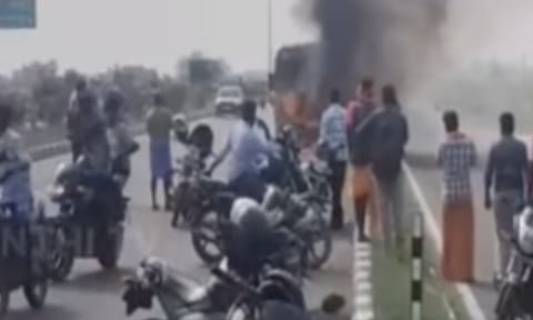 Visual from the accident (Thanthi TV)&nbsp;