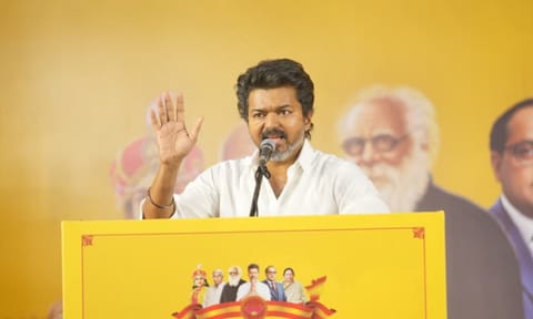 Tamilaga Vettri Kazhgam chief Vijay&nbsp;