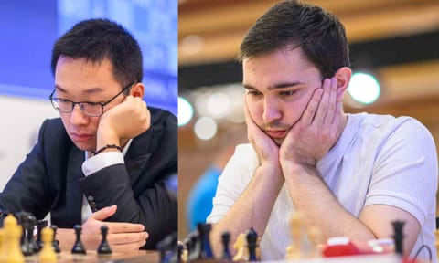 Chinese GM Wei Yi; Uzbekistan's GM Javokhir Sindarov&nbsp;