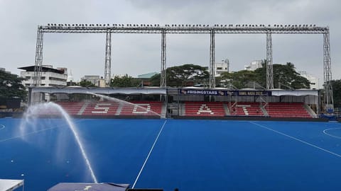 Kazakhstan hockey team undergoing high-performance training in India