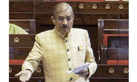 INC MP Pramod Tiwari speaks in the Rajya Sabha during the Winter session of Parliament, in New Delhi, Thursday, Dec. 4, 2025 (PTI)&nbsp;