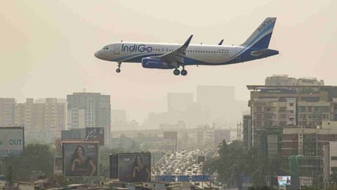 An IndiGo aircraft 