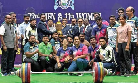 The Southern Railway team with the championship trophy&nbsp;