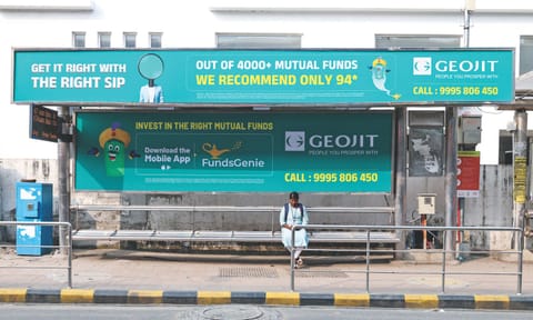 A bus stop from the city&nbsp;