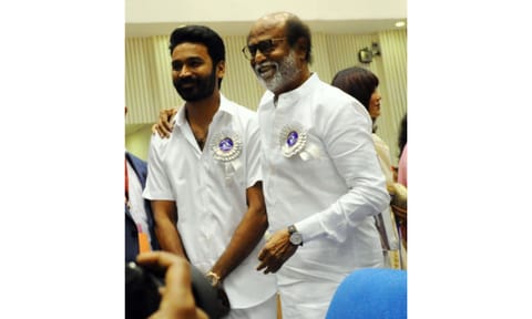 Rajinikanth and Dhanush (IANS)&nbsp;