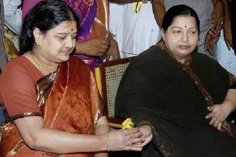 Former Chief&nbsp;Minister J Jayalalithaa and VK Sasikala