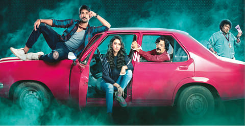 Adhi and Hansika Motwani?s upcoming film poster