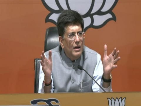 Union Commerce & Industry Minister PIyush Goyal addressing a press conference in Delhi (Photo/ANI)