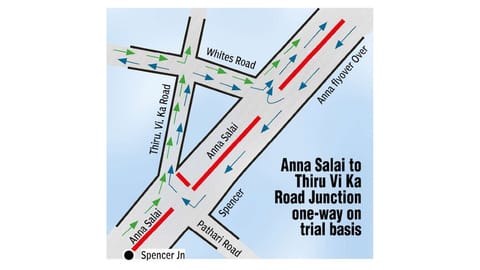 Traffic diversion on Anna Salai to ease congestion