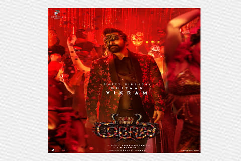 'Cobra' 2nd single announcement poster wishes 'Happy Birthday Chiyaan Vikram'