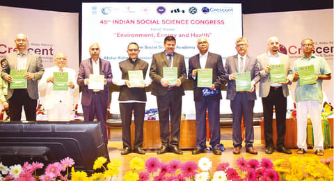 Dignitaries at 45th Indian Social Science Congress at BS Abdur Rahman Crescent Institute