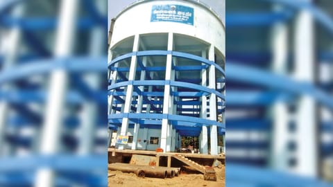 The overhead water tank at Thoraipakkam