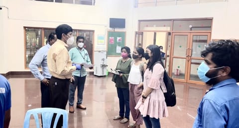 J Radhakrishnan inspected IIT Madras campus