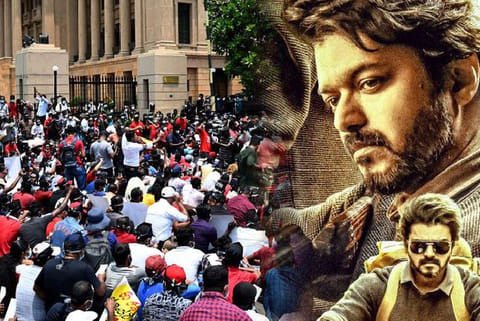 Vijay fan waiting outside the theatre to watch Vijay's Beast