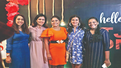 Aparna Bharani Pillai with the attendees of the event