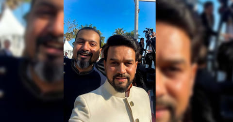 Two-time Grammy winner Ricky Kej  with Anurag Thakur
