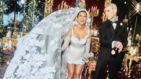 Kourtney Kardashian and Travis Barker
