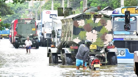 Heavy rains seen in some parts of Sri Lanka