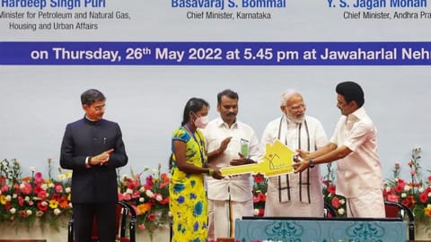 PM Narendra Modi inaugurated and laid foundation stones