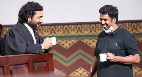 Actor Suriya and TJ Gnanavel