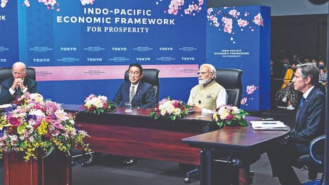 PM Modi at the IPEF launch event in Tokyo