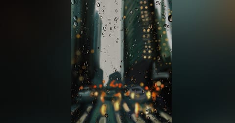 Painting of Rain by a Chennai-based artist