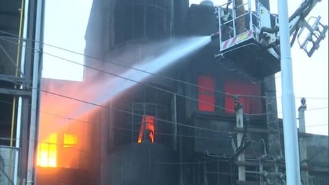 Visual from the spot on Sunday morning