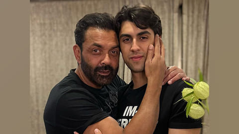 Bobby Deol with his son Aryaman