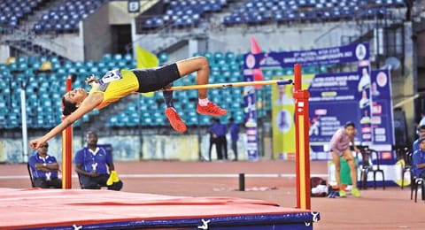 Gracena Merly in action during the final on Monday