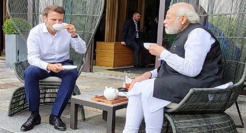 Prime Minister Narendra Modi and French President Emmanuel Macron
