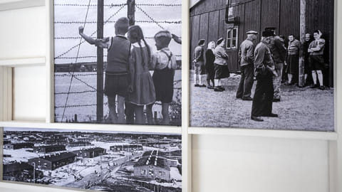 Photographs dislpayed a new museum for refugee stories