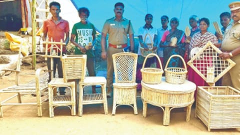 In ATR, tribal artisans transform invasive plants into elegant furniture