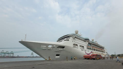 Exterior of the ship
